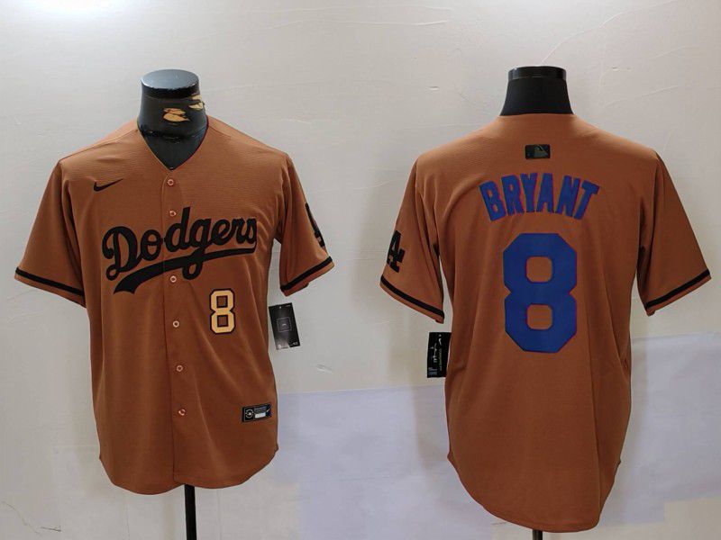 Men Los Angeles Dodgers #8 Bryant army green joint name 2024 Nike MLB Jersey style 2->los angeles dodgers->MLB Jersey